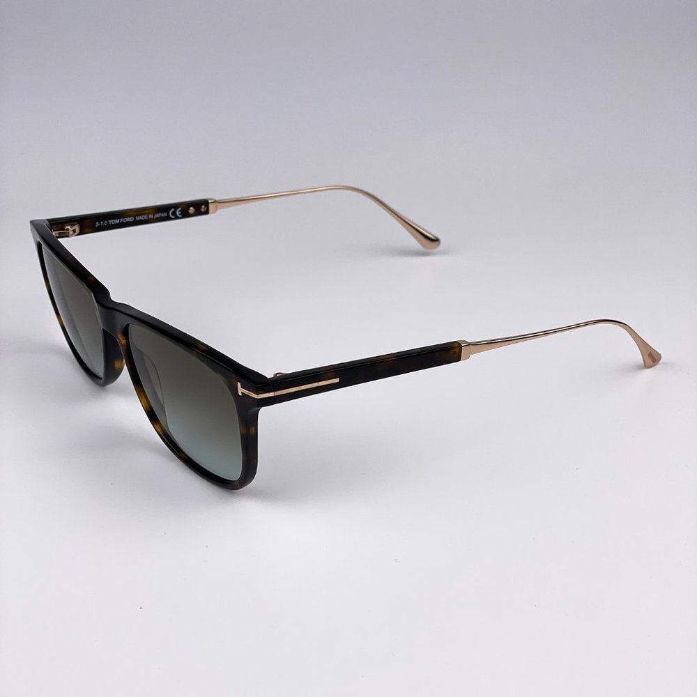TOM FORD FT0813 Caleb 52G Sunglasses Brown Gradient Titanium Men - Picture 7 of 9